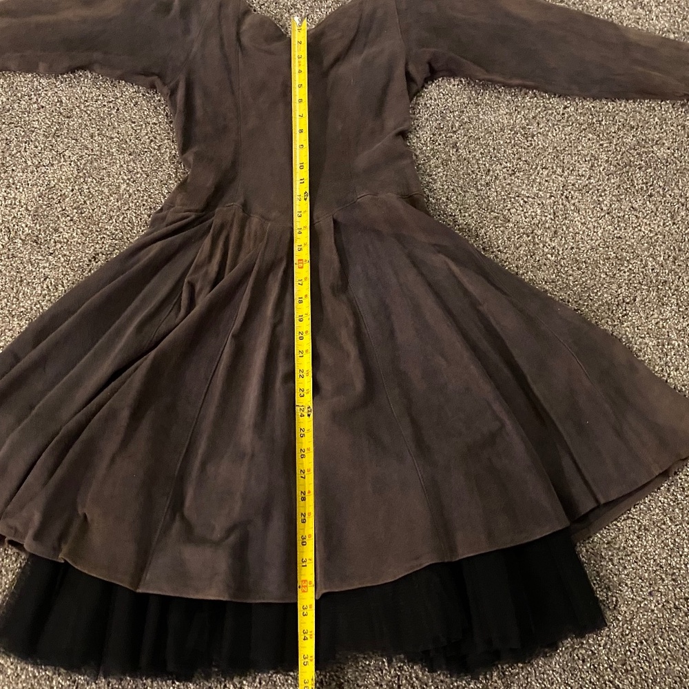 Grey Suede Dress - Picture 4 of 6
